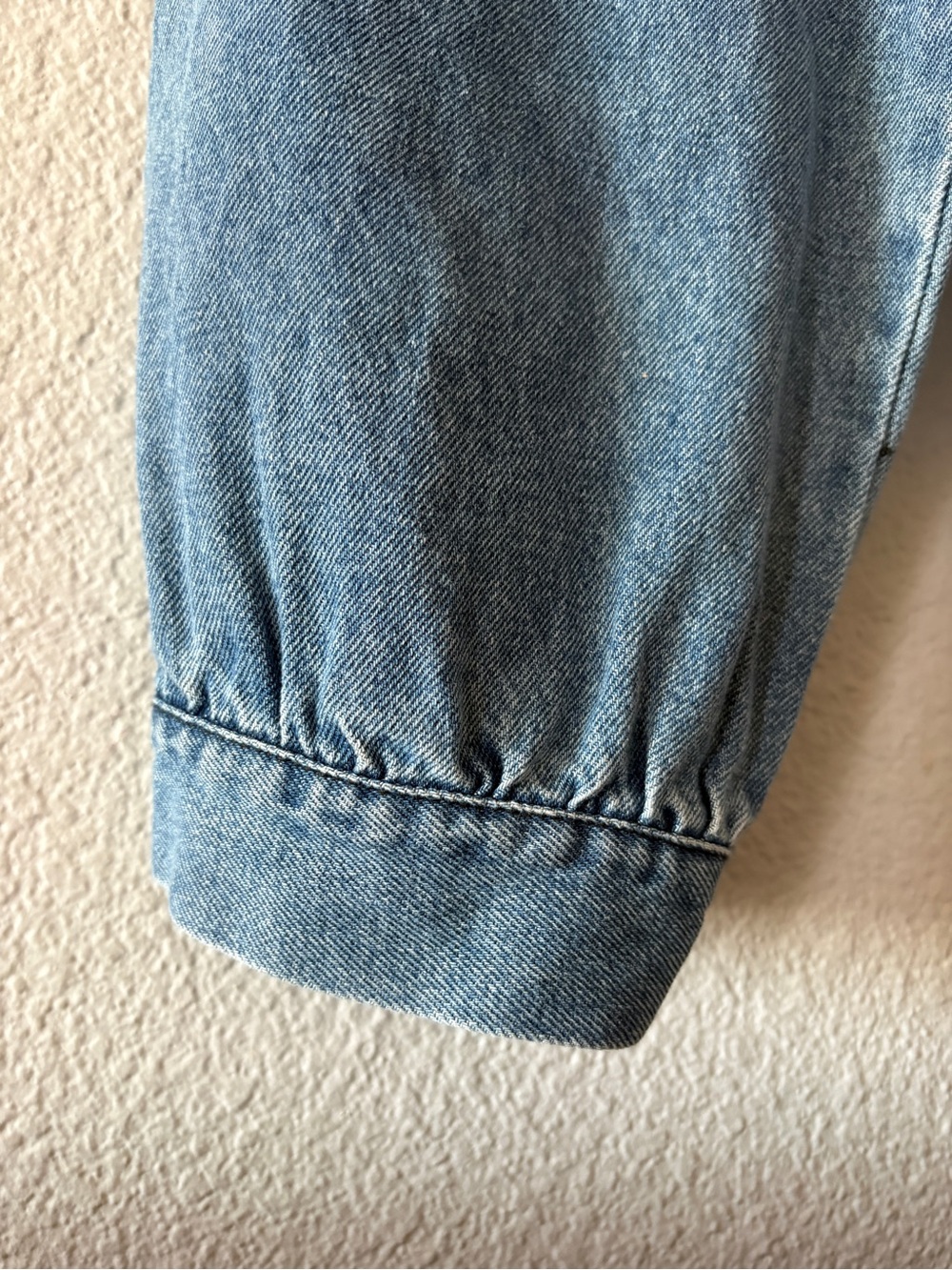 One-of-a-Kind Upcycled Denim Jacket w/Vintage Southwestern Eagle Embroidery - Picture 10 of 13